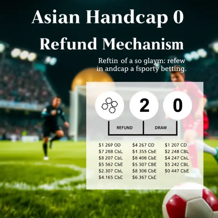 Diagram explaining the refund scenario in case of a draw in Asian Handicap 0 betting
