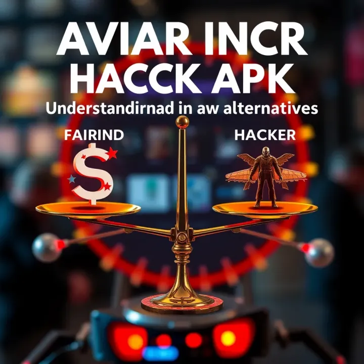 Graphic depicting a balanced scale between fair gameplay and hacking tools with bright and dark contrasting colors