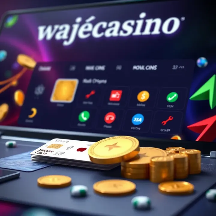 Secure payment options on Wajecasino com ng presented with Nigerian currency symbols and transaction icons