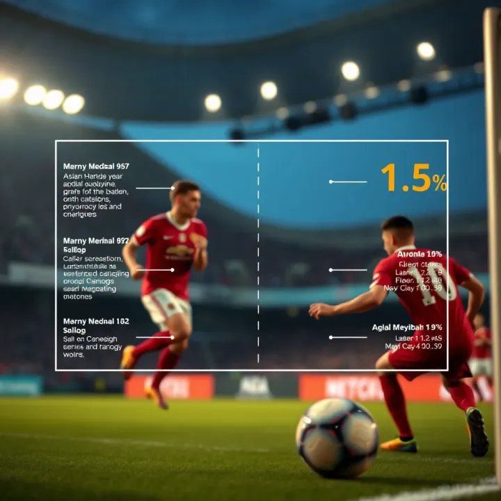 Diagram of football betting results highlighting different possible outcomes based on goal margin