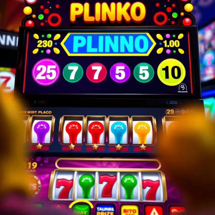 User interface of the Plinko game on Wajecasino platform showing colorful pegs and prize slots
