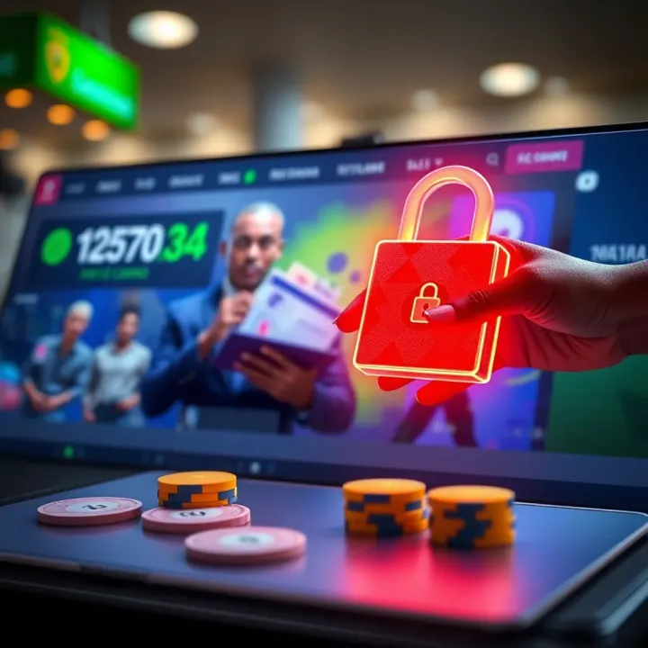 Ensuring Secure Naira Withdrawal from WajeCasino Illustration showing secure online transaction and money transfer to a bank account