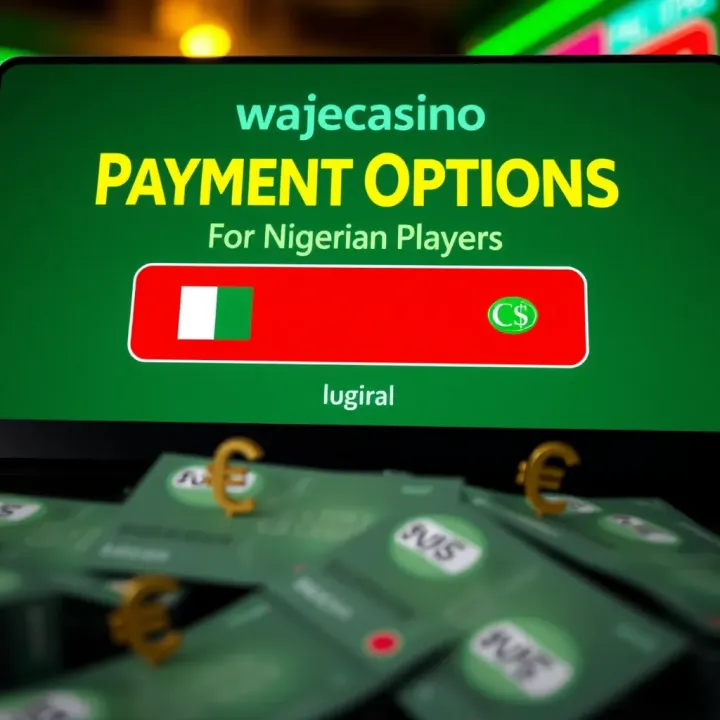 Visual representation of Nigerian payment methods for online casino funding with naira currency symbols