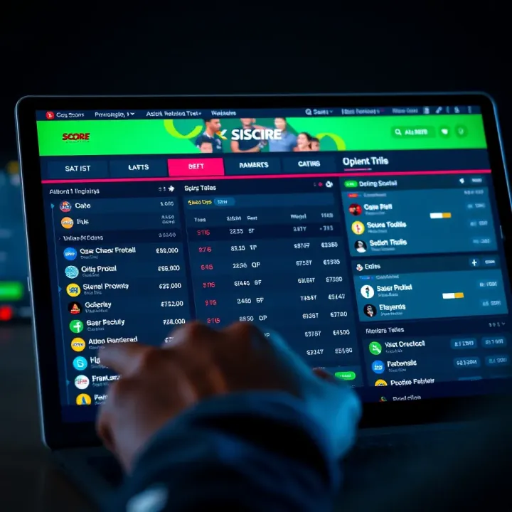 User engaging with online betting options and secure payment methods on a digital sports betting site