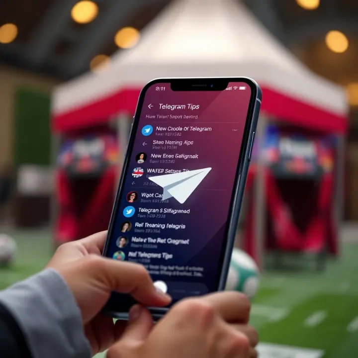 Telegram Links for Sharing Betting Tips in Nigerian Online Betting Graphic representing Telegram app with betting tips and communication links