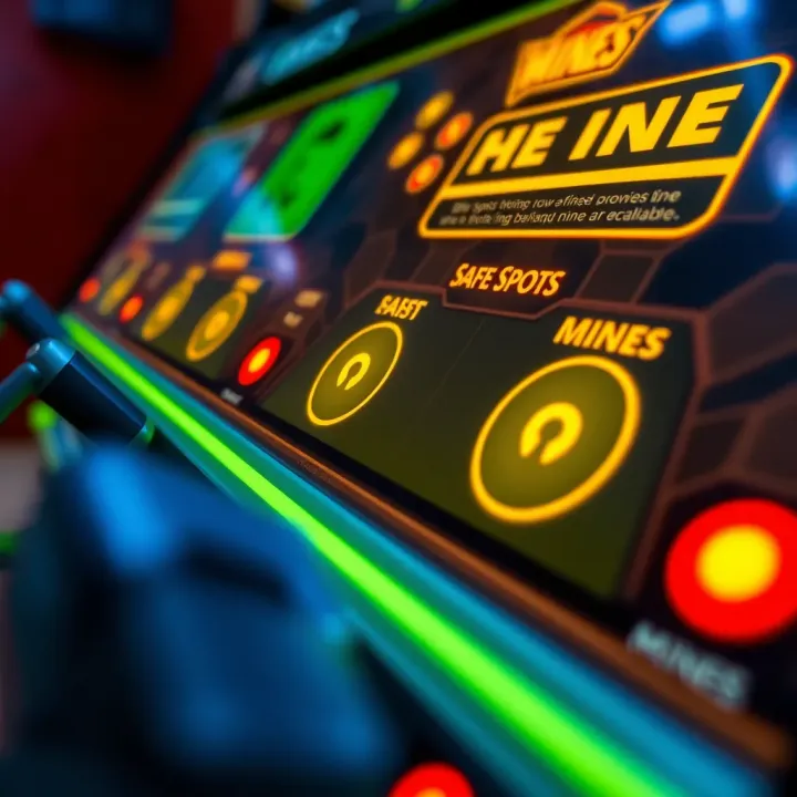 Wajecasino Mines game interface showing highlighted safe spots and mines locations