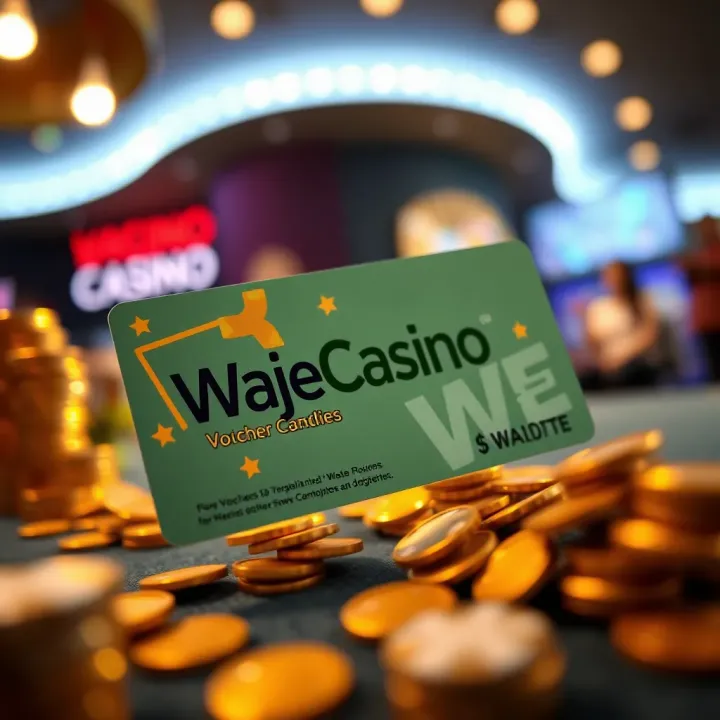 WajeCasino Voucher Overview for Nigerian Players Digital voucher card with WajeCasino branding and Nigerian naira symbols