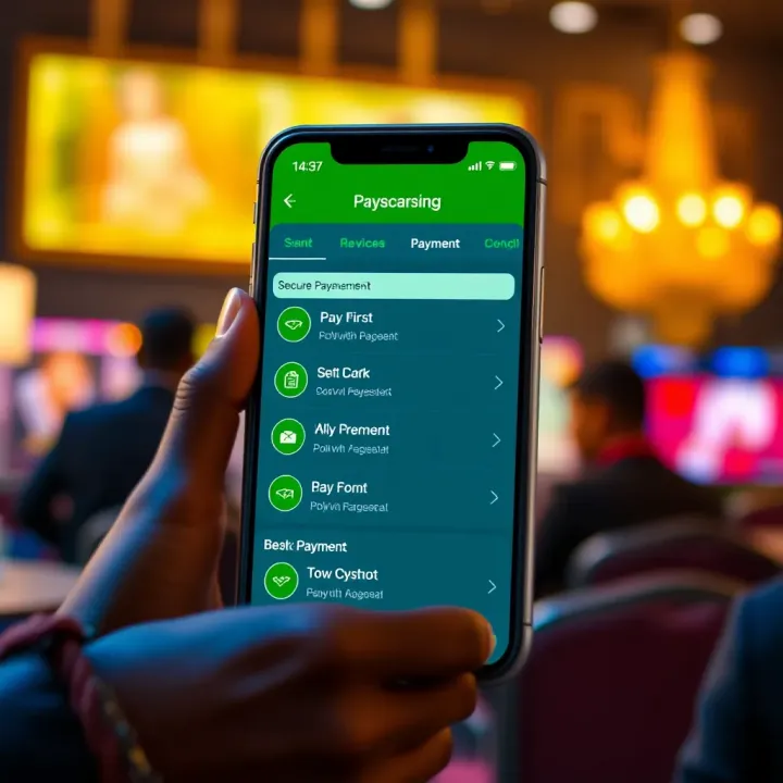 Illustration of secure payment options available in Wajecasino Bet App for Nigerian users