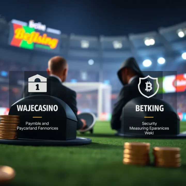 Illustration of payment options and security features available on Nigerian betting platforms Wajecasino and Betking