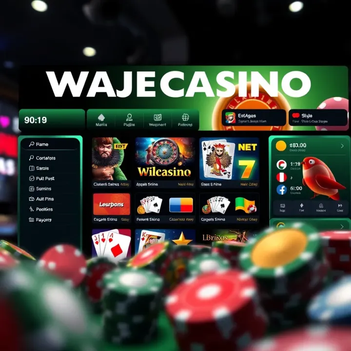 Visual of an online casino dashboard displaying various game options and payment methods including Nigerian Naira