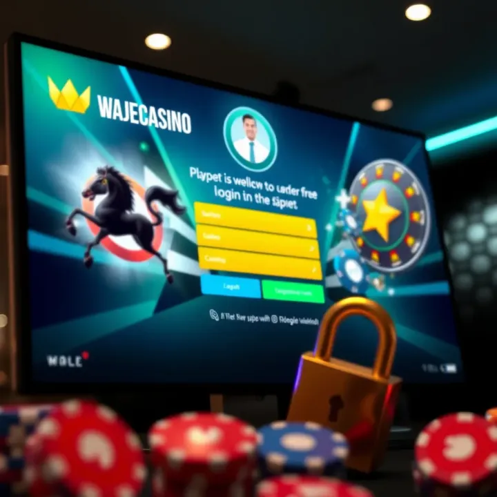 Security features protecting user information on WajeCasino login page
