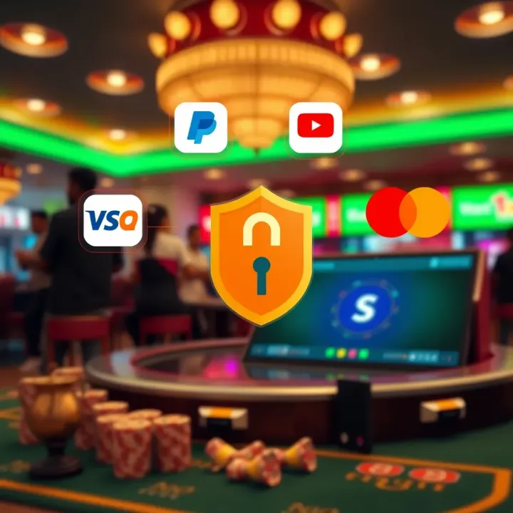 Secure digital payment methods icons symbolizing trusted transactions for online betting