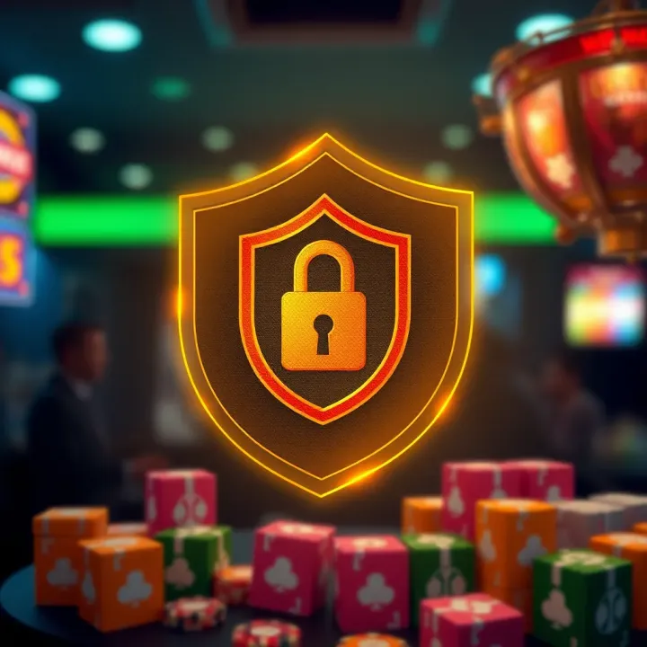 Digital shield icon representing online security and fairness in gaming environments